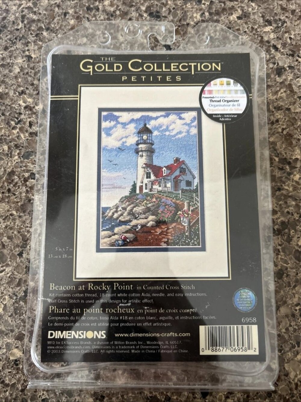 The Gold Collection Petites Beacon at Rocky Point Counted Cross Stitch Kit 6958